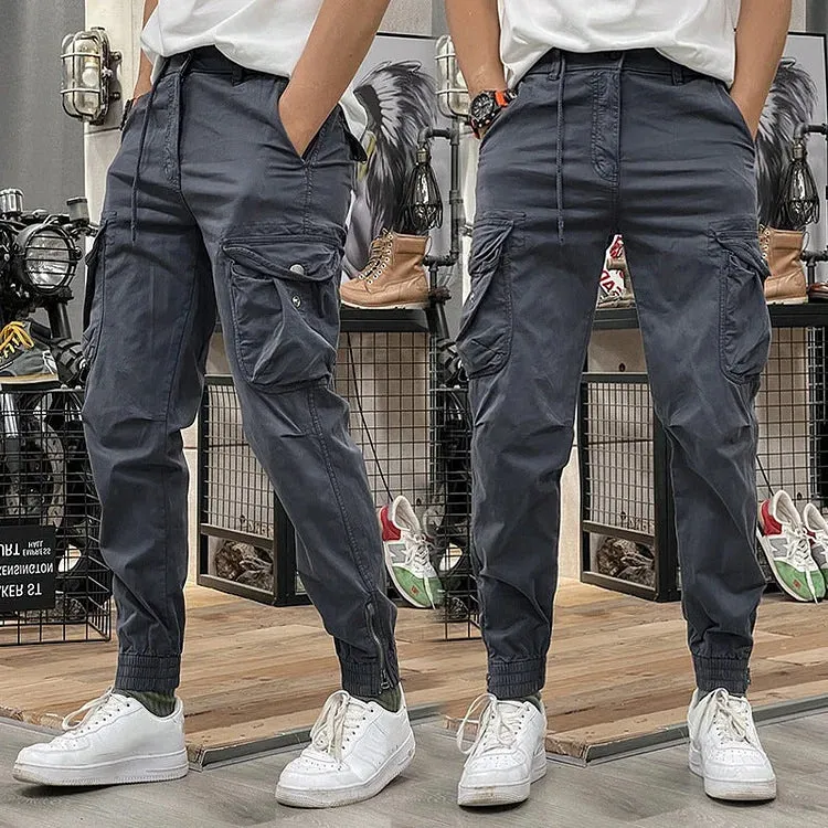 Trendy Men's Cargo Pants with Multiple Pockets | Ideal for Autumn/Winter