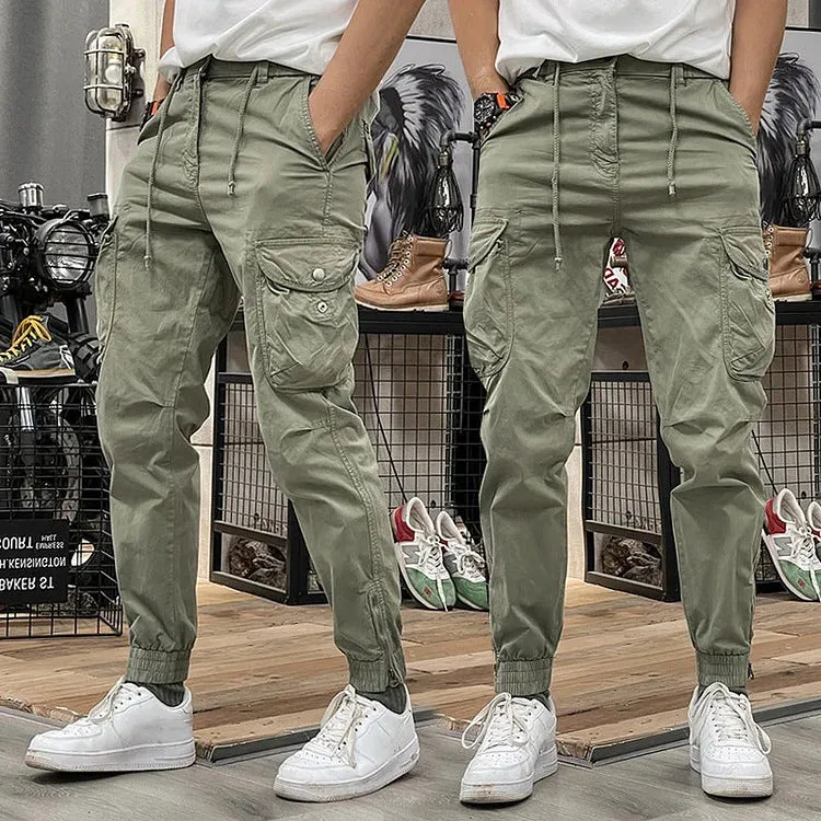 Trendy Men's Cargo Pants with Multiple Pockets | Ideal for Autumn/Winter