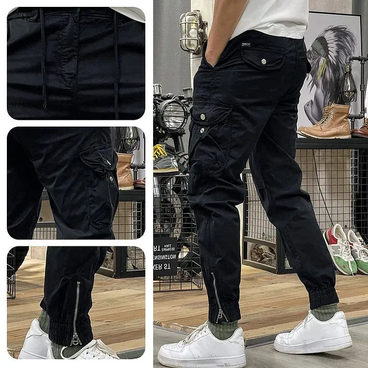 Trendy Men's Cargo Pants with Multiple Pockets | Ideal for Autumn/Winter