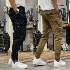 Trendy Men's Cargo Pants with Multiple Pockets | Ideal for Autumn/Winter