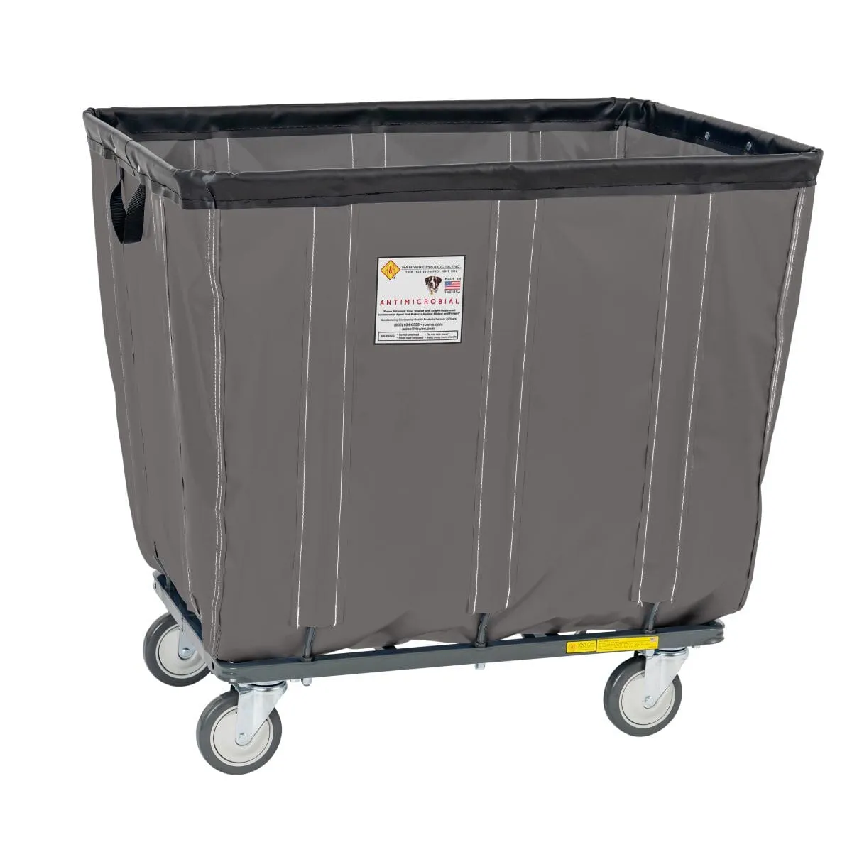 Vinyl Basket Truck w/ Antimicrobial Liner - 12 Bushel