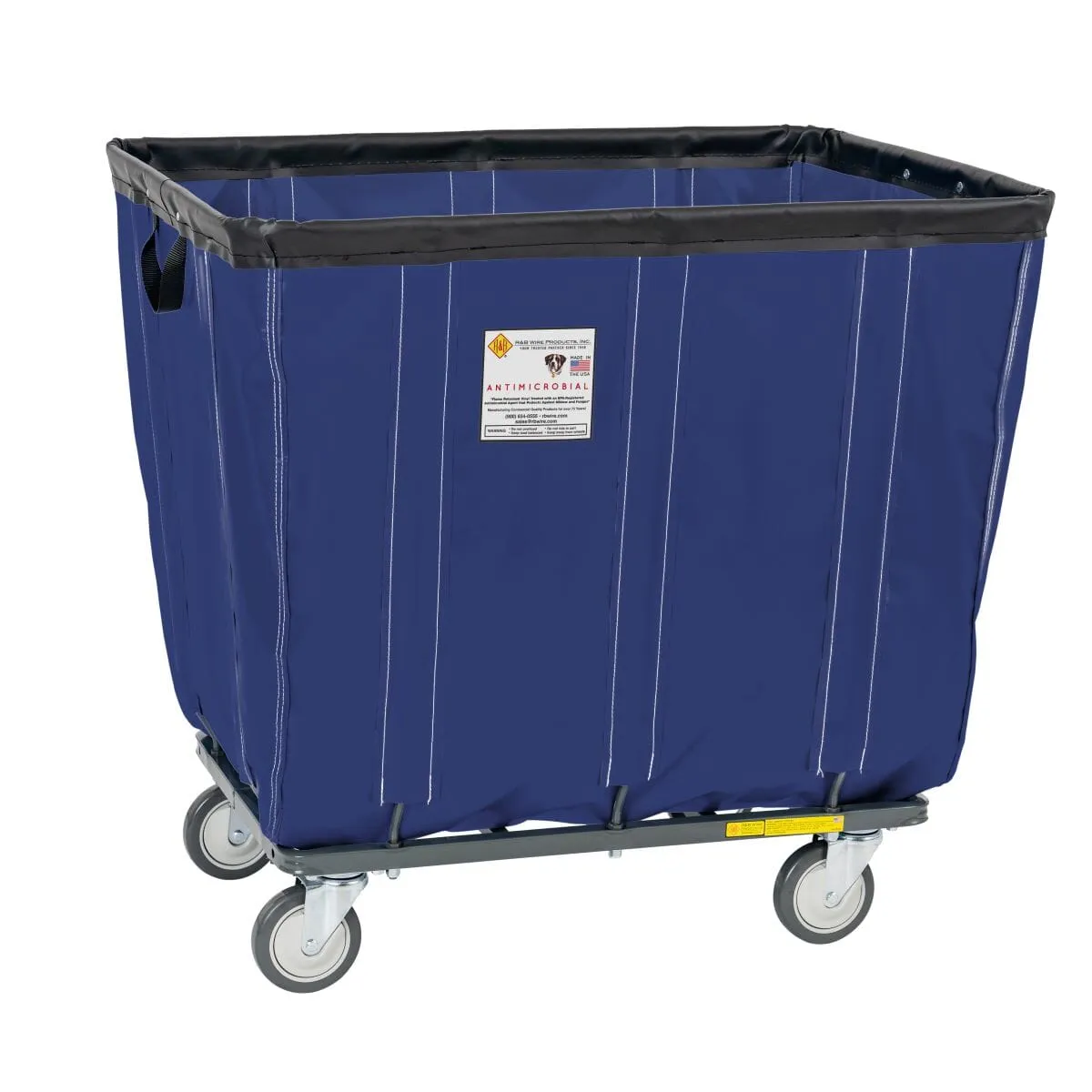 Vinyl Basket Truck w/ Antimicrobial Liner - 12 Bushel