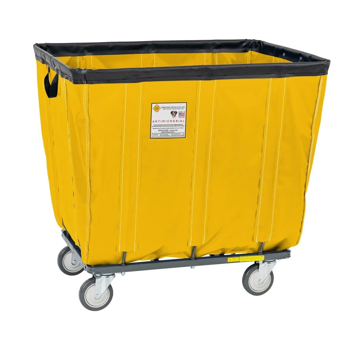 Vinyl Basket Truck w/ Antimicrobial Liner - 16 Bushel