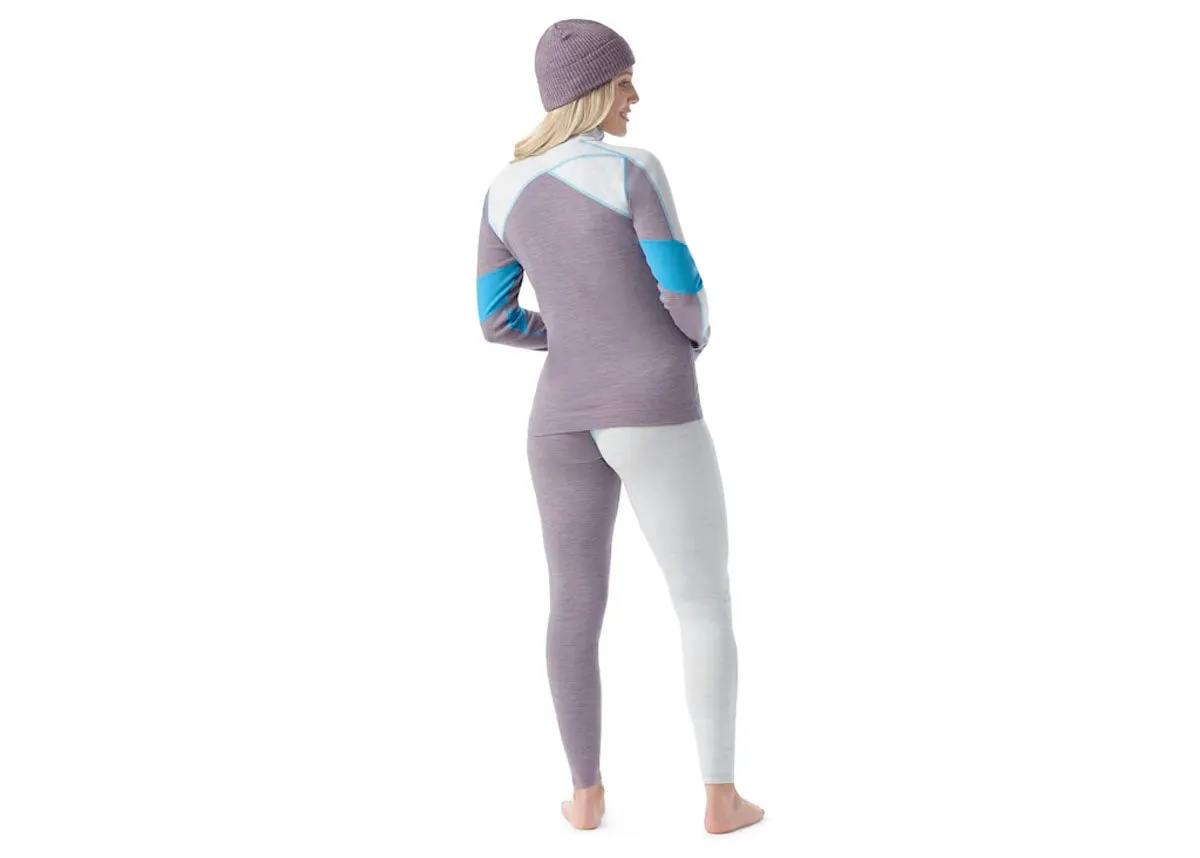 Women's Classic Thermal Merino Base Layer Colorblock 1/4 Zip