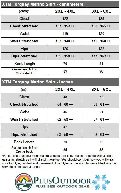 XTM Torquay Merino Wool Mens Big And Tall T-Shirt Moss Size 3XL  