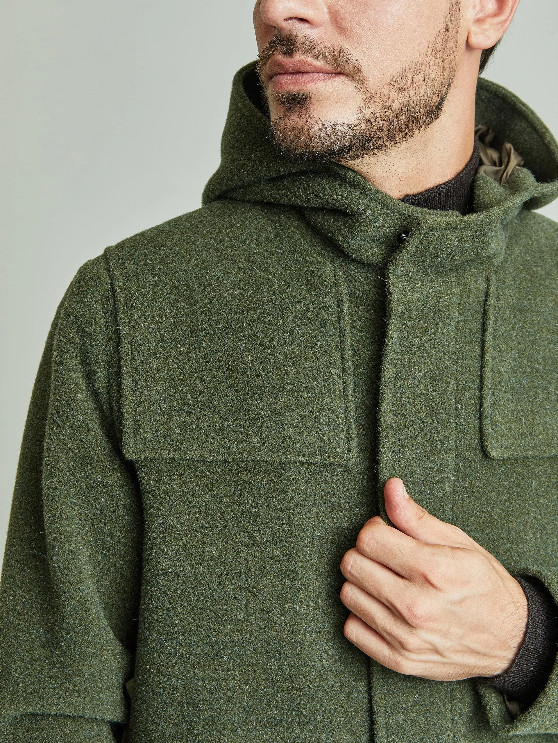 Yared Coat Wool & Alpaca Color Green