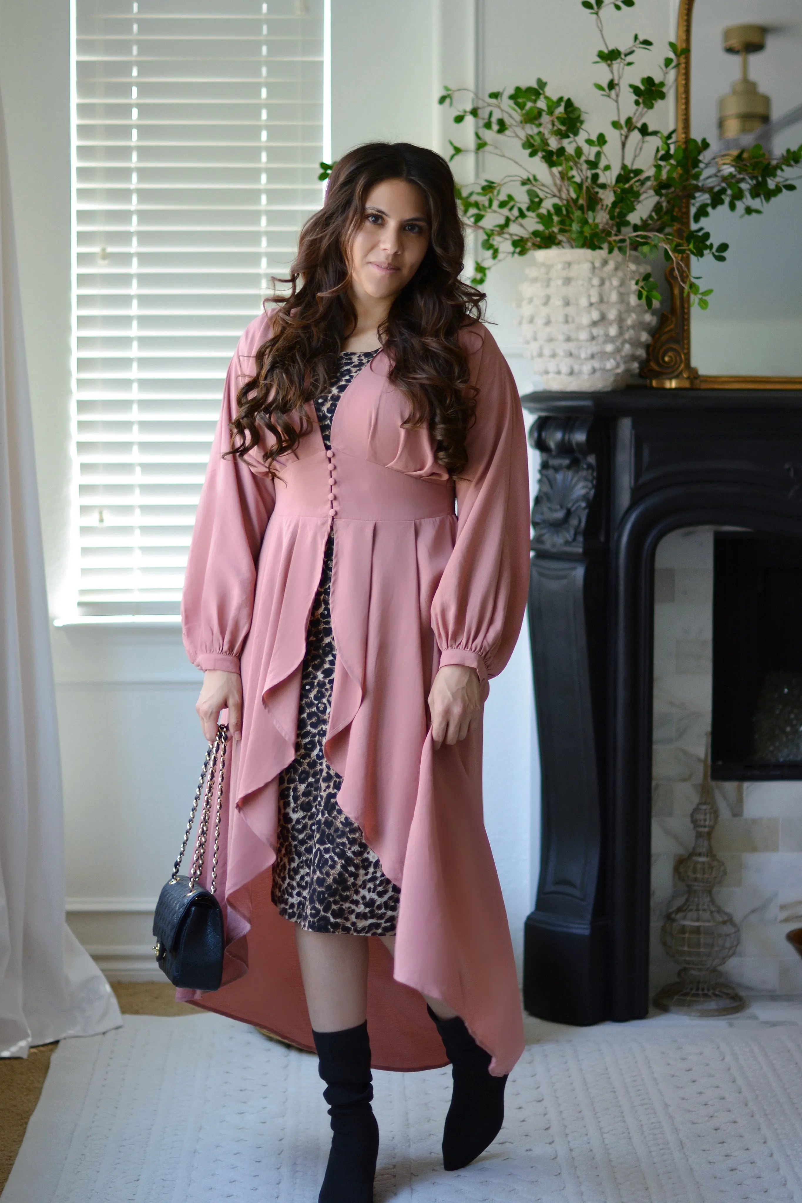 Yoli Leopard Layering Dress