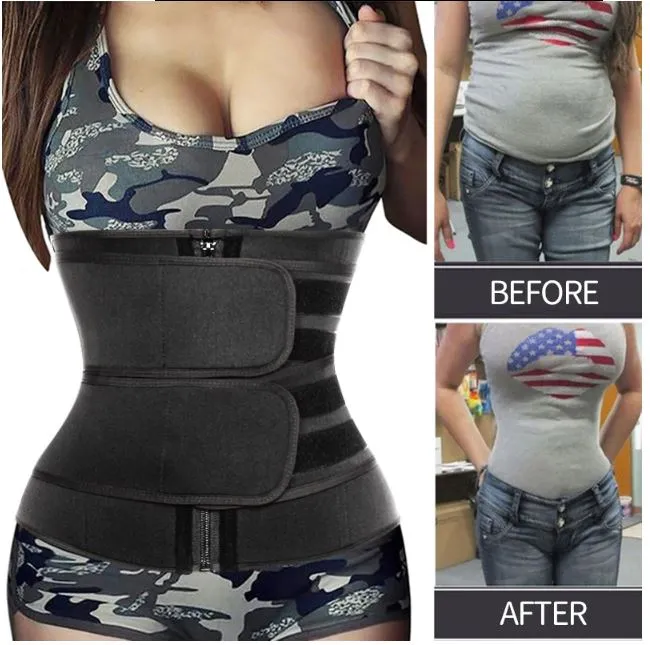 Zip and Fasten Neoprene Waist Trainer